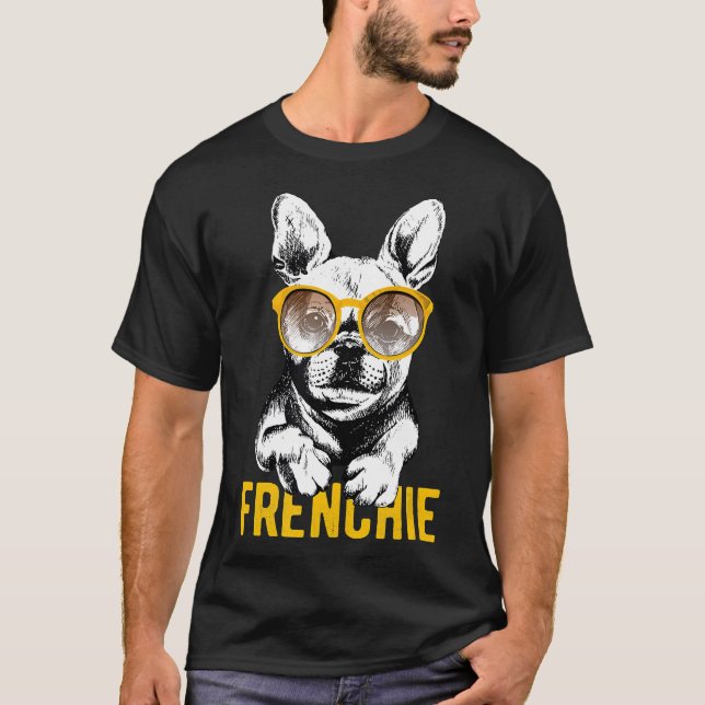 French Bulldog  For Frenchie Dog Fans Tee (Front)