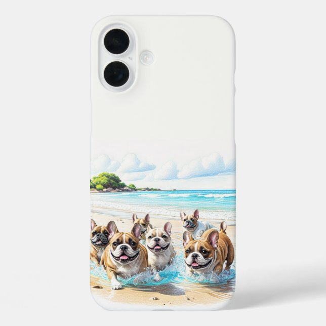 French Bulldog French Bulldog Pack Case-Mate iPhone Case (Back)