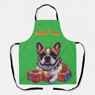 French Bulldog French Bulldog String of Lights Apron