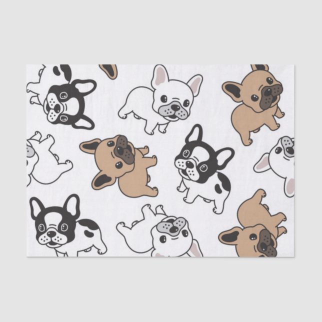 French Bulldog, Frenchie Accessories Tissue Paper (Front)