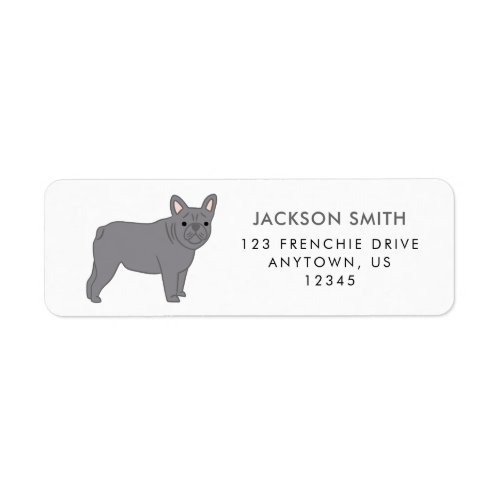 French Bulldog Frenchie Address Label