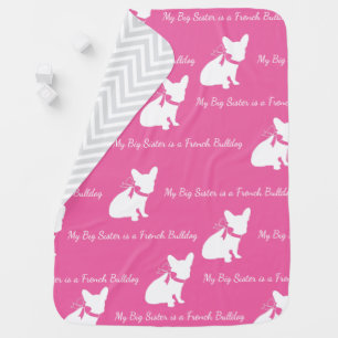 French Bulldog Frenchie Baby SHower Blanket