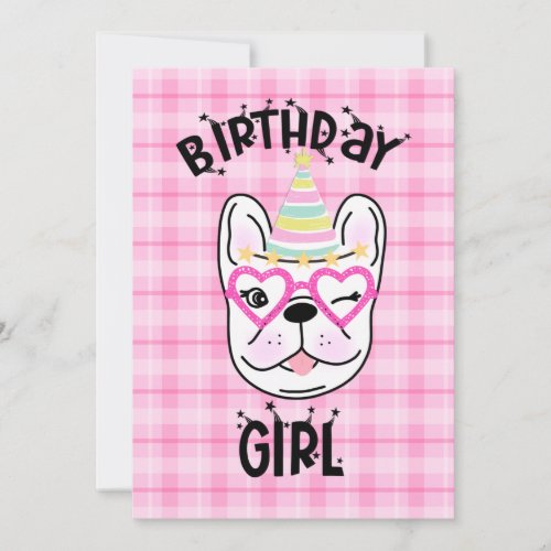 French Bulldog Frenchie Birthday Party Theme   Invitation