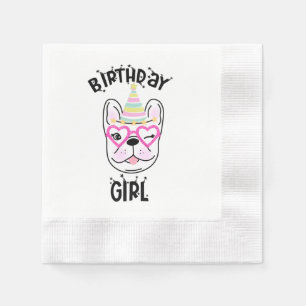 French Bulldog Frenchie Birthday Party Theme Napkins