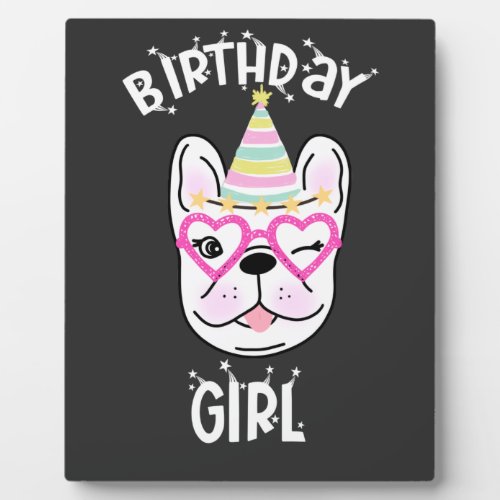 French Bulldog Frenchie Birthday Party Theme  Plaque