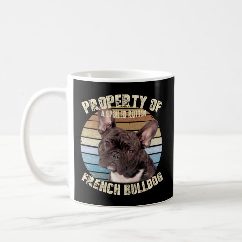 French Bulldog Frenchie Brindle Owner  Retro Vinta Coffee Mug
