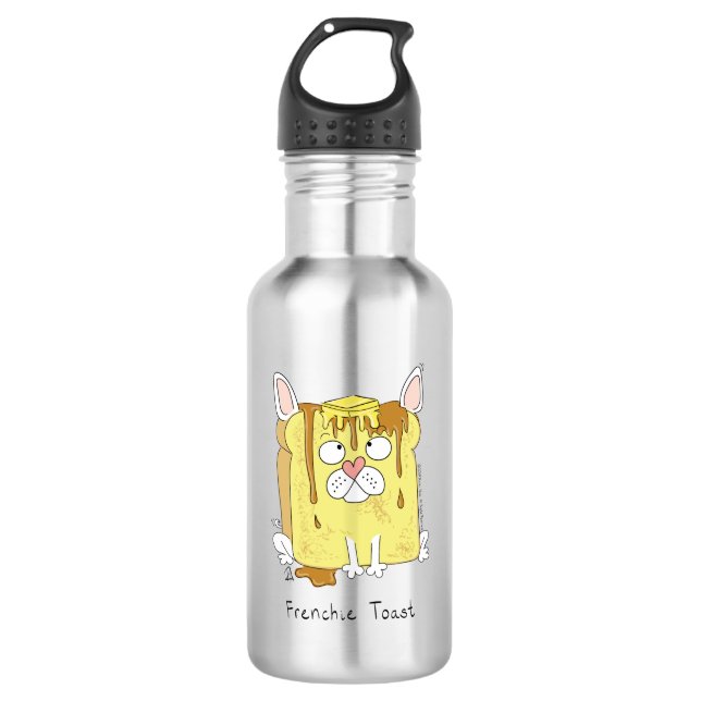 French Bulldog Frenchie Cute Dog Stainless Steel Water Bottle (Front)
