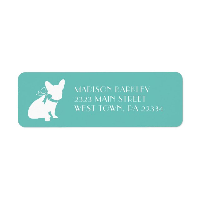 French Bulldog Frenchie Dog Puppy Frenchy Label (Front)