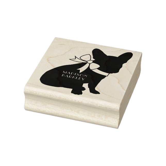 French Bulldog Frenchie Dog Puppy Frenchy Rubber Stamp (Stamp)