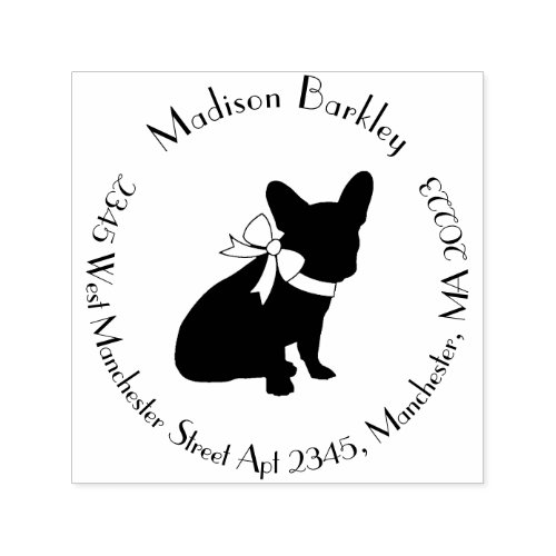 French Bulldog Frenchie Dog Puppy Frenchy Self_inking Stamp