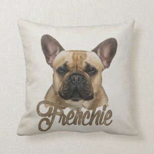 French Bulldog -Frenchie Dog Throw Pillow