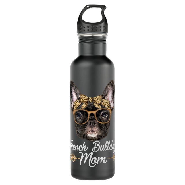 French Bulldog Frenchie Dog Womens Cute French Bul Stainless Steel Water Bottle (Front)