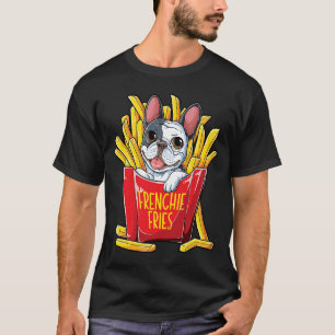 French Bulldog Frenchie Fries Men Women Kids Boys T-Shirt