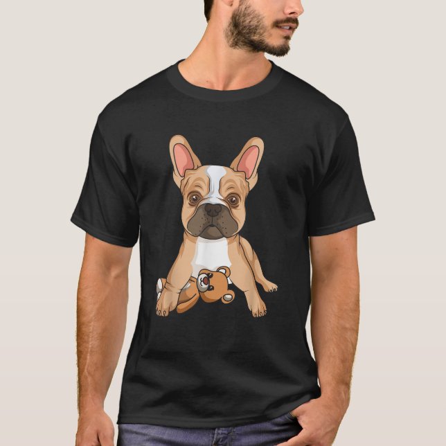 French Bulldog Frenchie Love Cute Dog Mom Funny Gi T-Shirt (Front)