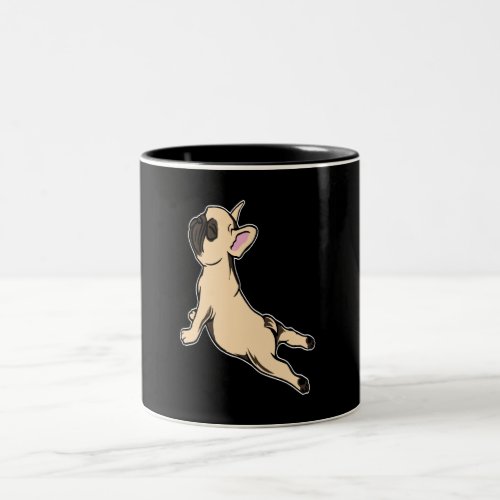 French Bulldog Frenchie Lovely Yoga Cute Dog Gift Two_Tone Coffee Mug