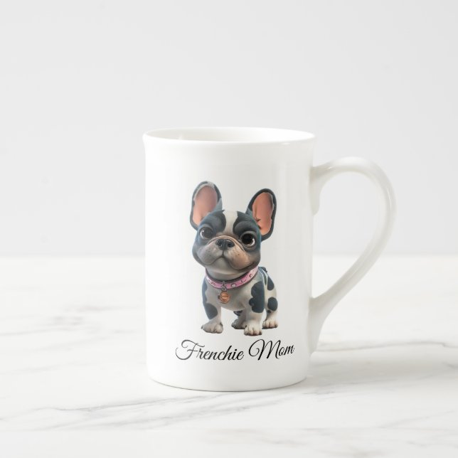 French Bulldog Frenchie Mom Bone China Mug (Right)