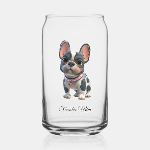 French Bulldog Frenchie Mom Can Glass
