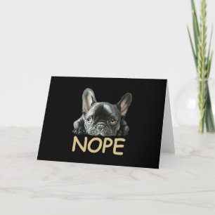 French Bulldog Frenchie Nope Gifts Invitation