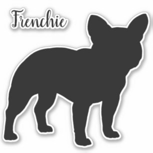 French Bulldog Frenchie Silhouette Cute Dog Breed Sticker
