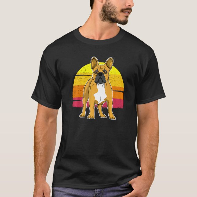 French Bulldog Frenchie Sunset  35 T-Shirt (Front)
