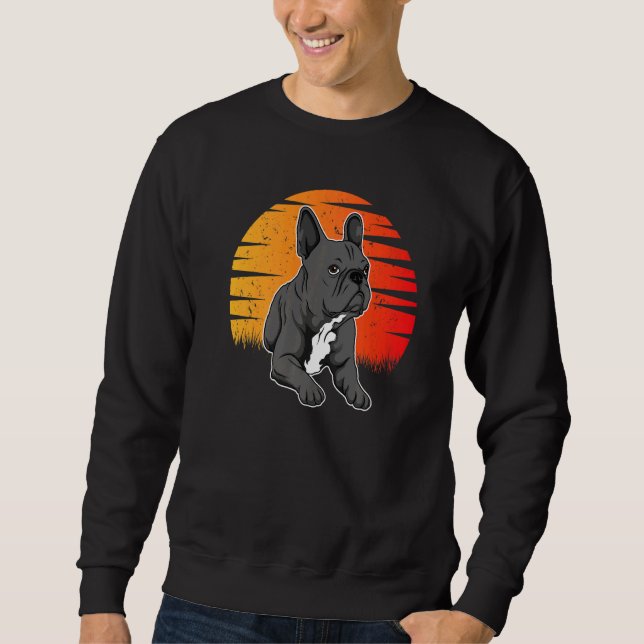 French Bulldog Frenchie Sunset Sweatshirt (Front)