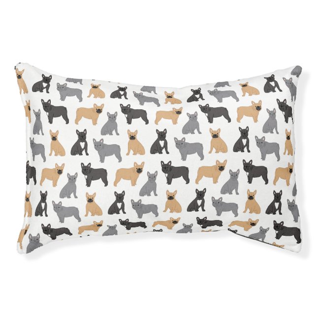 French Bulldog Frenchies - Pick Your Color Pet Bed (Front)