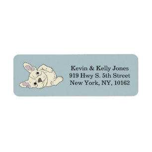 French bulldog friends label