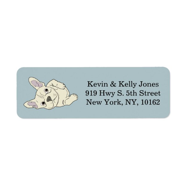 French bulldog friends label (Front)