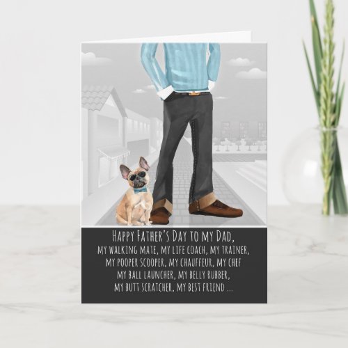 French Bulldog from the Dog Fathers Day Card