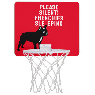 French Bulldog fun Mini Basketball Hoop