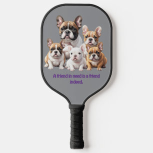 French Bulldog funny friends Bulldogs Pickleball Paddle