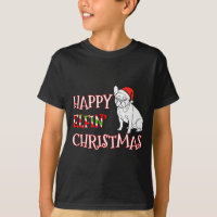 French Bulldog Funny Santa Hat Happy Elfin Christm