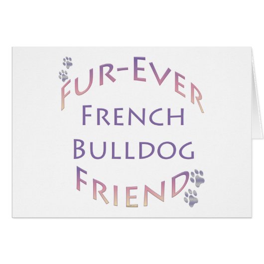 French Bulldog Furever Cards (Front Horizontal)