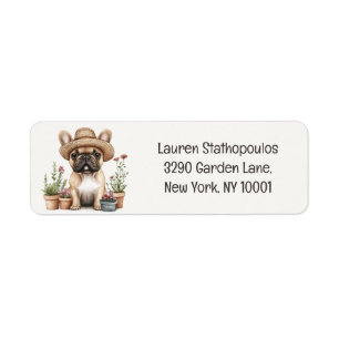 French Bulldog Gardening Flower Pots Label