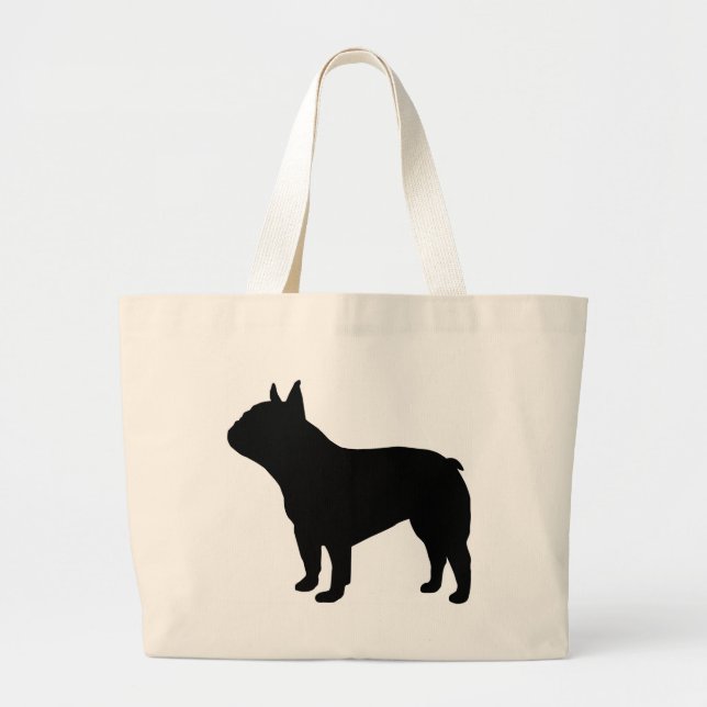 French Bulldog Gear` Large Tote Bag (Front)