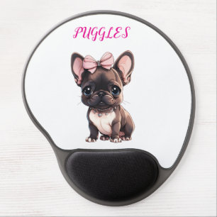 FRENCH BULLDOG GEL MOUSE PAD PERSONALIZED