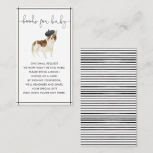 French Bulldog Gender Neutral Books For Baby Enclosure Card