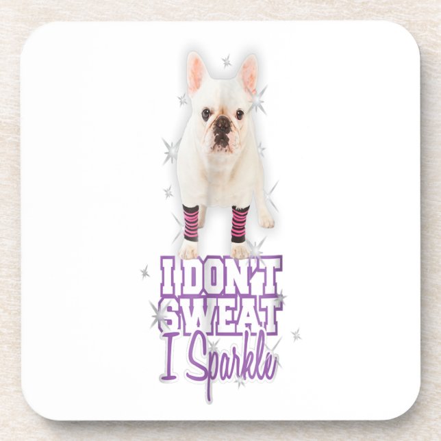 French Bulldog Gift Beverage Coaster (Front)
