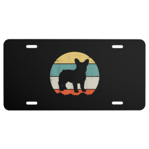 french bulldog   gift girls kids french bulldog license plate