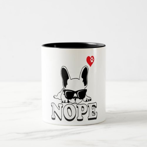 French Bulldog Gift Two_Tone Coffee Mug