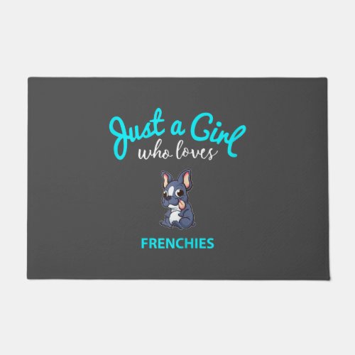 French Bulldog Girls Kids French Bulldog Gift Doormat