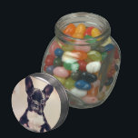 French Bulldog Glass Jar<br><div class="desc">add text or upload your own image</div>