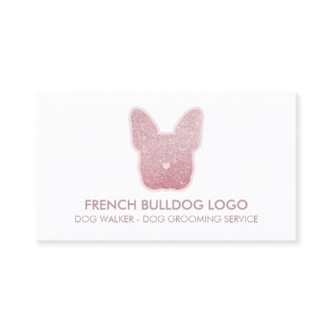 French Bulldog glitter pink sparkling puppy Business Card French Bulldog glitter pink sparkling puppy Business Card