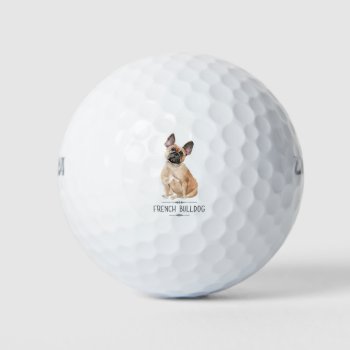 French Bulldog Golf Balls by OblivionHead at Zazzle