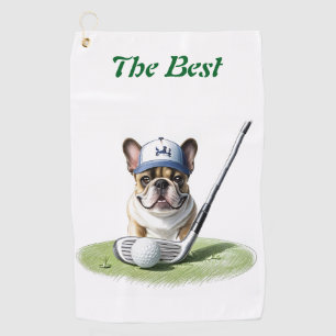 French Bulldog golf course vacation Bulldog Towel