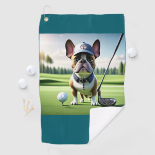 French Bulldog golf course vacation Bulldog Towel