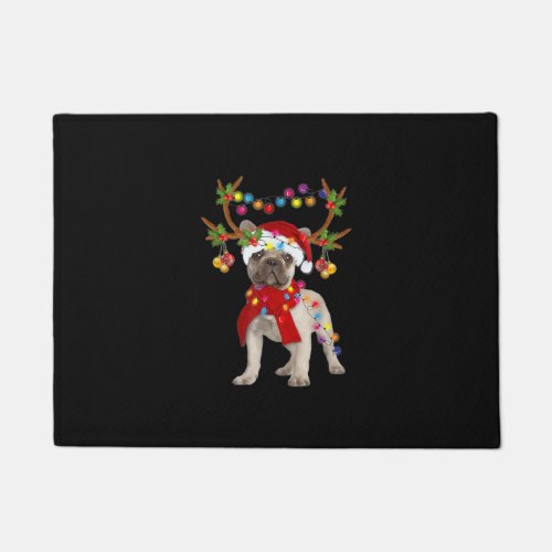 French Bulldog Gorgeous Reindeer Christmas Tree Doormat