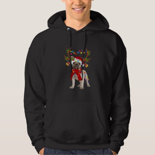 French Bulldog Gorgeous Reindeer Christmas Tree Hoodie