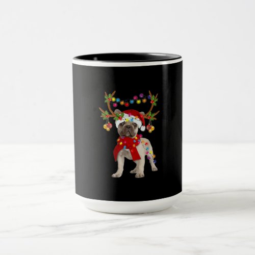 French Bulldog Gorgeous Reindeer Christmas Tree Mug