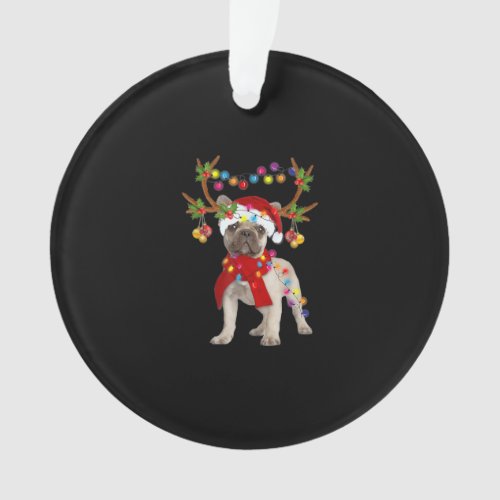 French Bulldog Gorgeous Reindeer Christmas Tree Ornament
